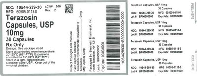 Label (Label Terazosin Caps 10mg Bpi(10544 289 30) Apotex(60505 0118 0) Rev2)